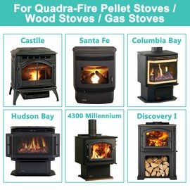 Hipoilk 812-4900 Convection Blower Fan for Quadrafire Pellet Stove Classic Bay 1200 Insert, Castile, Santa Fe, Wood Stove Blower for Quadra-Fire Wood & Gas Stove