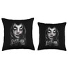 Payasa Chicana Chola Style Lowrider Mexican American Latina Throw Pillow