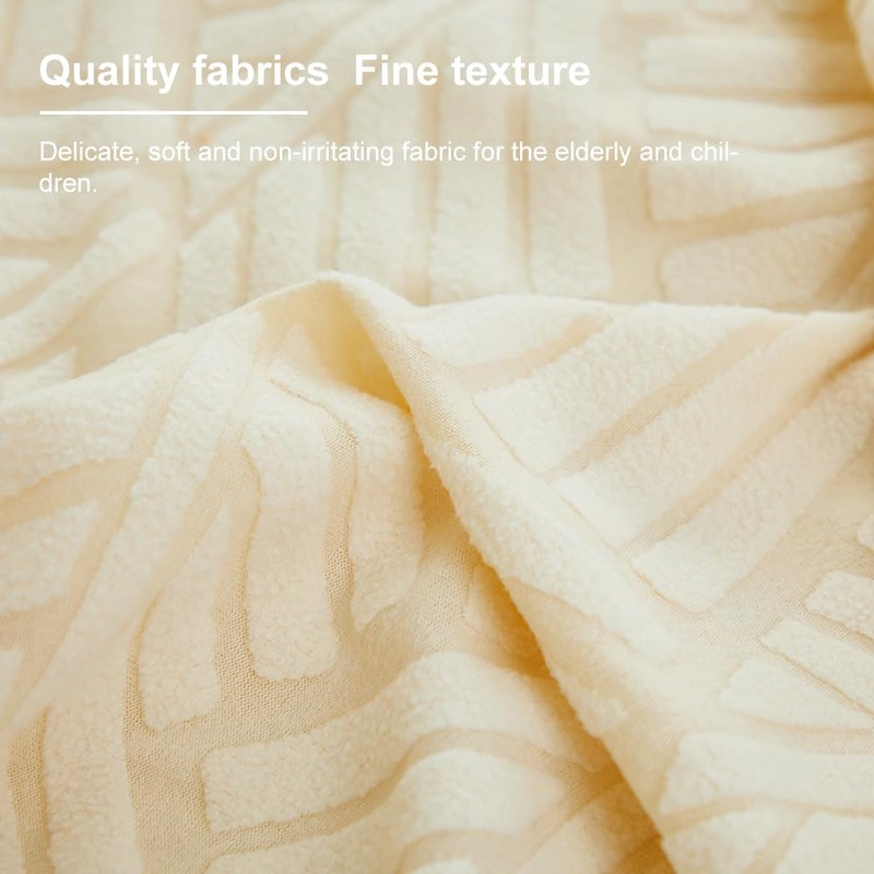W WWEENUO Stretch Bed Headboard Covers, Jacquard Fabric Headboard Slipcover,