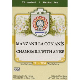 Tadin Tea Chamomile With Anise 24 Bags - Te De Manzanilla Con Anis