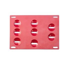 x xotic tech JDM No Drill Front Bumper Tow Hook License Plate Mounting Bracket Adapter Kit Compatible with Mitsubishi 2008-2016 Lancer Evolution Evo X 10 / Lancer Ralliart (Red)