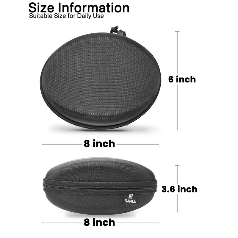 RAIACE Hard Storage Case Compatible with Skullcandy Crusher/Hesh/Evo Over-Ear Earphones,