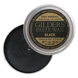 Gilders Paste Wax Paste, Gilders paste wax 1 Ounce Canister, gilders Wax Paste 30 ml Canister (Black)