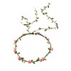 Lofruiin Women's Simulated Rose Flower Wreath Bridesmaid Floral Crown Headband