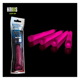 KNIXS - 10 x Power Glow Sticks for 15 Years in Professional Quality, Glow Sticks Individually Packed - 150 x 15 mm - Glow Stick - Party Pink Luminous - for Party, Festival, Wedding, Outdoor or