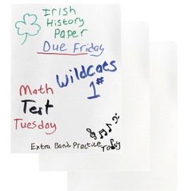 Iconikal 9 x 12-Inch Magnetic Sheets Locker Wallpaper, White, 3-Pack