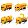 Mini Construction Vehicles Set Pull Back Engineering Car Toys Tractor