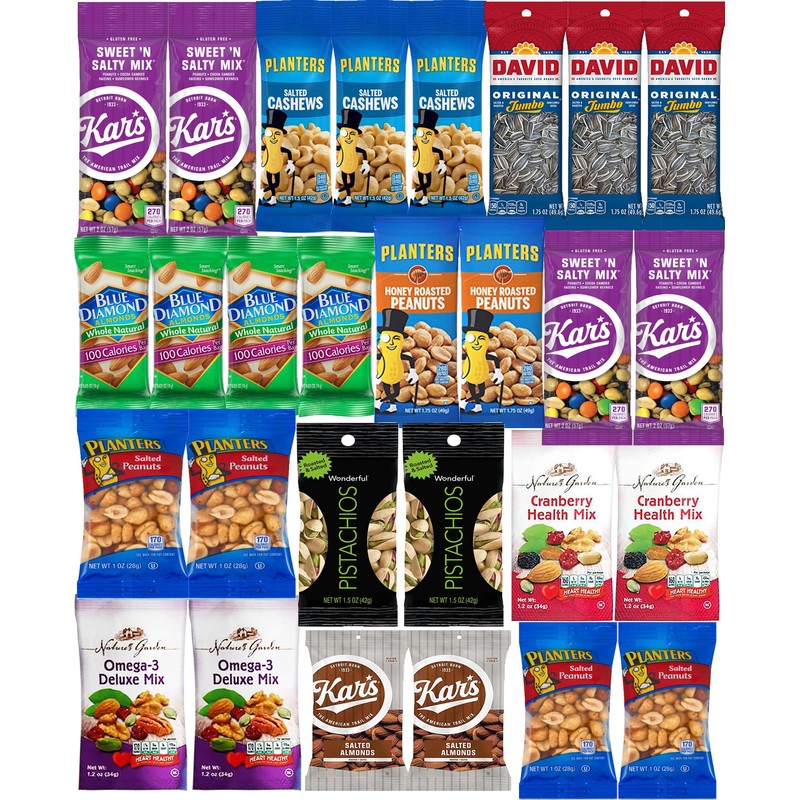 Nuts Snack Packs - Mixed Nuts and Trail Mix Individual