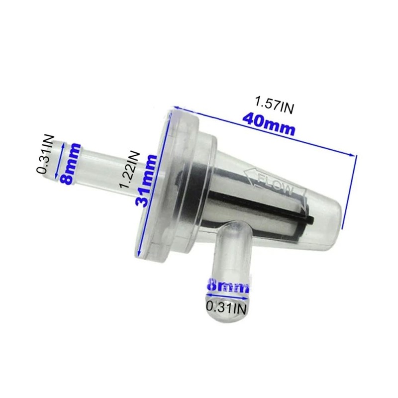 YehVeh 2 Pack Right Angle L Inline Fuel Filter 90