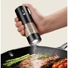 Tyzine 2Pack Electric Salt & Pepper Grinder Set One-Touch Operation