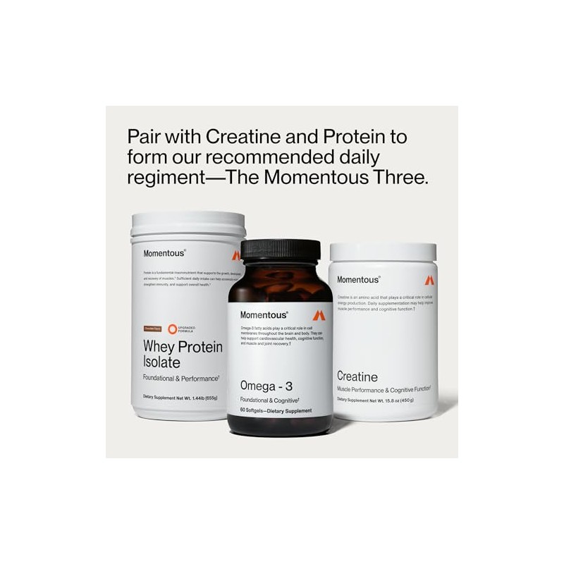 Momentous Omega-3 1500 mg suplemento diario de aceite de pescado