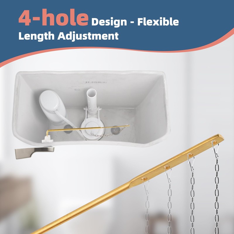 iFealClear Universal Toilet Handle Lever Flush Replacement, Front Mount Toilet
