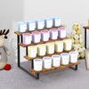 ELITEROO Wooden Display Riser Stand, Tiered Perfume and Cologne Organizer