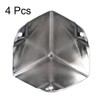 sourcing map Corner Protection Edge Protection Cover Metal Box Silver
