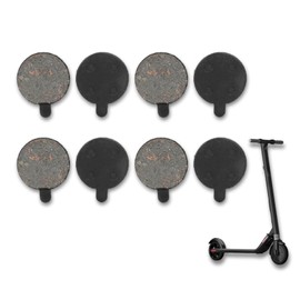 Pastillas de freno para scooter, pastillas de freno semimetálicas, pastillas de freno de bicicleta, 4 pares de pastillas de freno para scooter eléctrico de 10 pulgadas, 4 mm