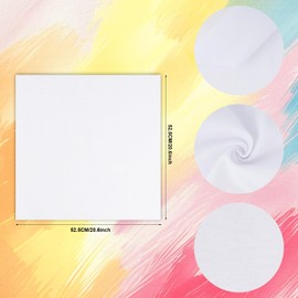 choyaxo 12pcs White Bandanas Handkerchief Plain Bandana for Tie Dye DIY