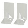 Wedo 102 1037 2-Piece Small Bookend Set - Light Grey