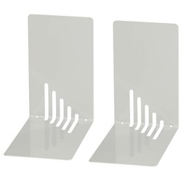 Wedo 102 1037 2-Piece Small Bookend Set - Light Grey