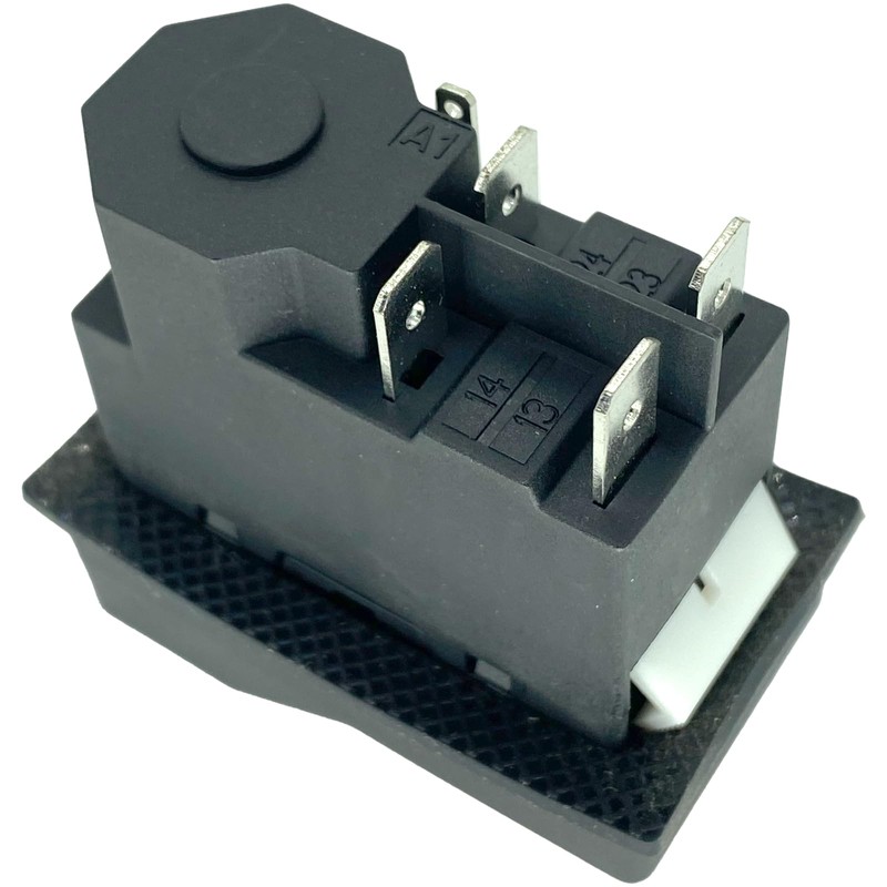 1-Pack KJD17 Electromagnetic Switch - 220V 16A 5-Pin SPDT Push
