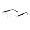 Rectangle Bifocal Reading Glasses in Silver/Black by Readers.com | The