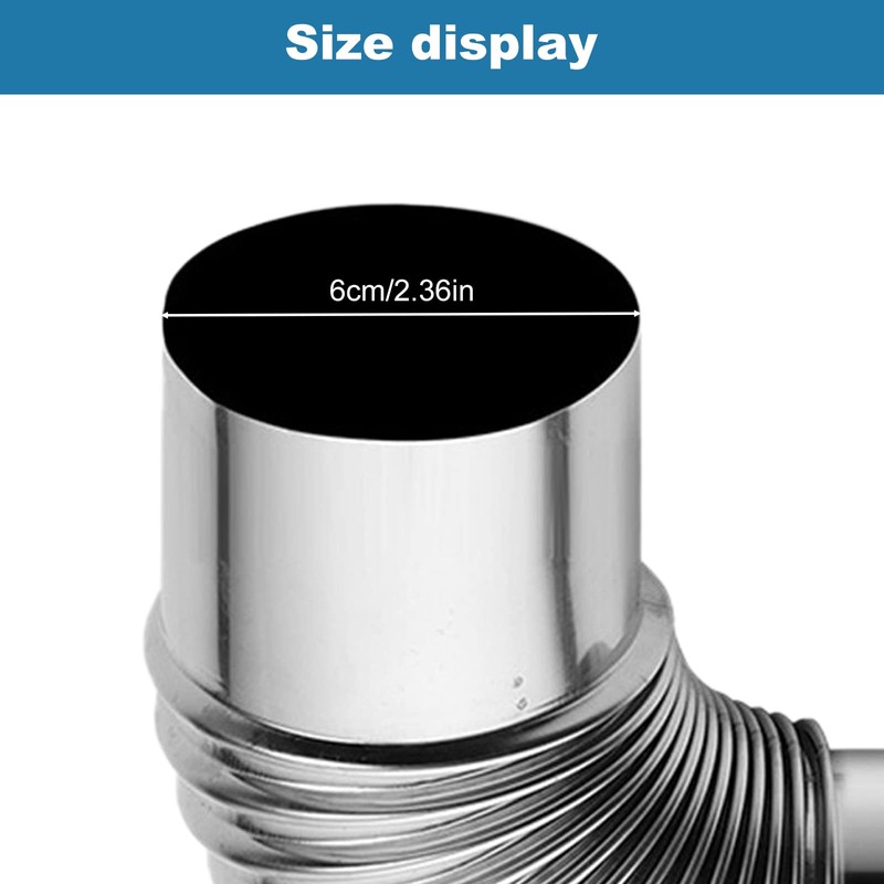 Eagles Stove Pipe Elbow, (2Pack,45 Degree) Furnace Elbow,Chimney Stainless Steel