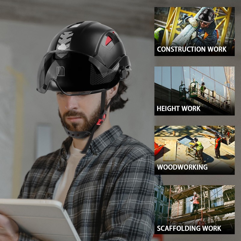 UM ULTRAMAXX Safety Helmet Hard Hat, ANSI Z89.1 Approved Lightweight