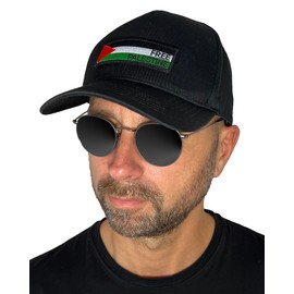 No Face No Name Baseball Cap Free Palestine in Black I Unisex Freely Adjustable I Embroidered Patch to Change I Snapback Cap Cap Hat, black