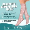 Laite Hebe 4 Pairs Compression Socks Men Women Support Running