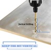 Mesee 13 Pieces Titanium Coated HSS Twist Drill Bits, High