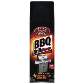 Home Select BARBECUE BBQ GRILL CLEANER SPRAY GREASE DISSOLVES BURNED-ON 10 oz (12 PACK)