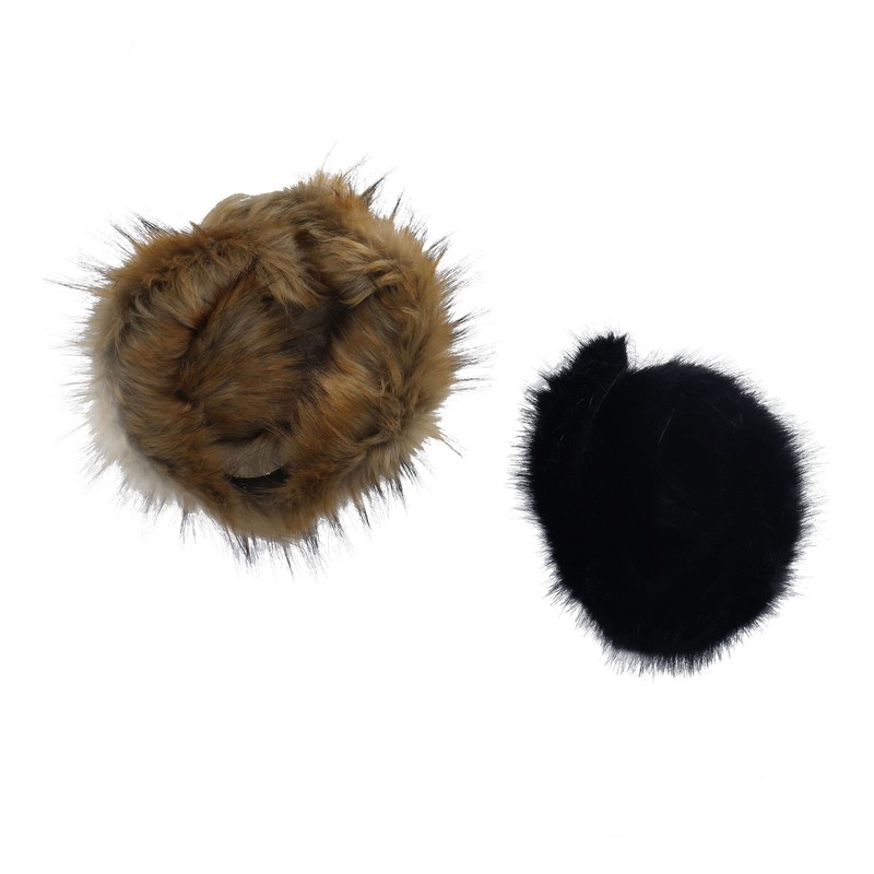 2Pcs Faux Fur Strips Thick Fluffy Soft Artificial Fur Strips