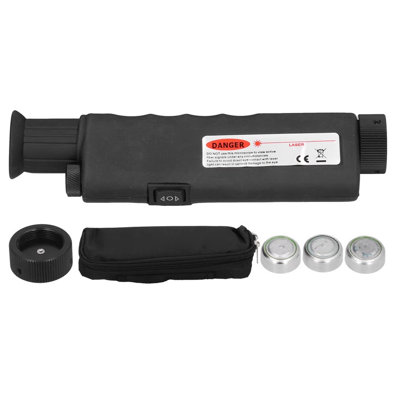 T302‑D200 Handheld Optical Fiber Microscope 200X Magnifier for Fiber Optical
