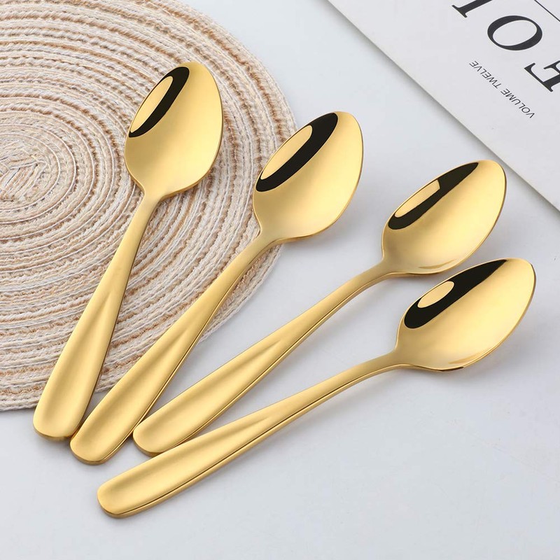 Buyit 6 Pcs 18-0 Stainless Steel Tea Spoon Coffee Spoon
