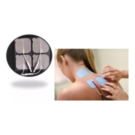 Mts 4 Electrodos Parches Para Electroestimulador Tens Ems 5x5cm