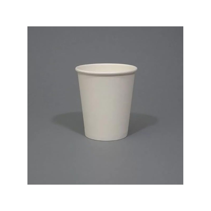 BUSER 7oz Paper Cups for Hot Drinks Disposable Coffee Cups