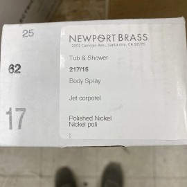 Brasstech NEWPORT BRASS  217/15 Body Spray, Polished Nickel