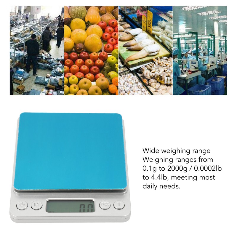 Digital Kitchen Scale Electronic Food Scale 0.1g Accuracy Stainless Steel