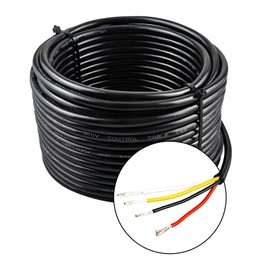 URCIANOW 20AWG 15.24 Metres Electric Wire 0.5mm² 4 Conductors Electrical Cable of Thickness 20 UL2464 Electrical Wire 20AWG PVC Cord with Stranded Tinned Copper Wire Suitable for LED