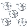 NuoZun 5Set Carburetor Float Bowl Gasket O-Ring for Briggs &