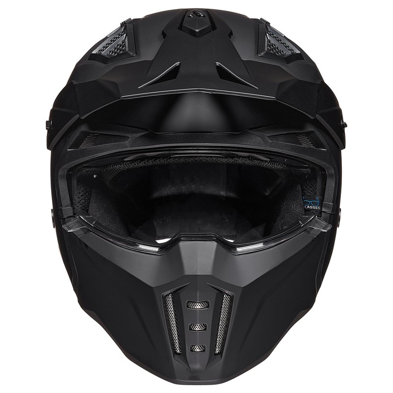 ILM Adult Motorcycle Helmet with Clear Visor Z302