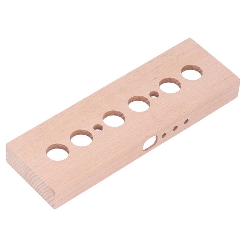 DIY Glow Tube Clock Kit 4 Lamps Beech Wood Enclosure