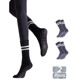 Wayfurr Grippy Pilates Grip Socks for Women - Non-Slip Yoga Socks, Pilates Socks, Gym Socks - Ideal for Pilates Reformer