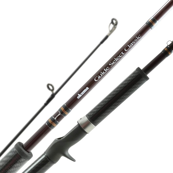 OKUMA GSC-C-1062XH-CG Guide Select Classic Salmon Rods, 10'6", Merlot