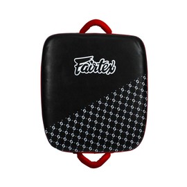 Fairtex LKP1 Leg Kick Pad, A.K.A. The Thai Suitcase for Muay Thai Kickboxing (Black/Red)