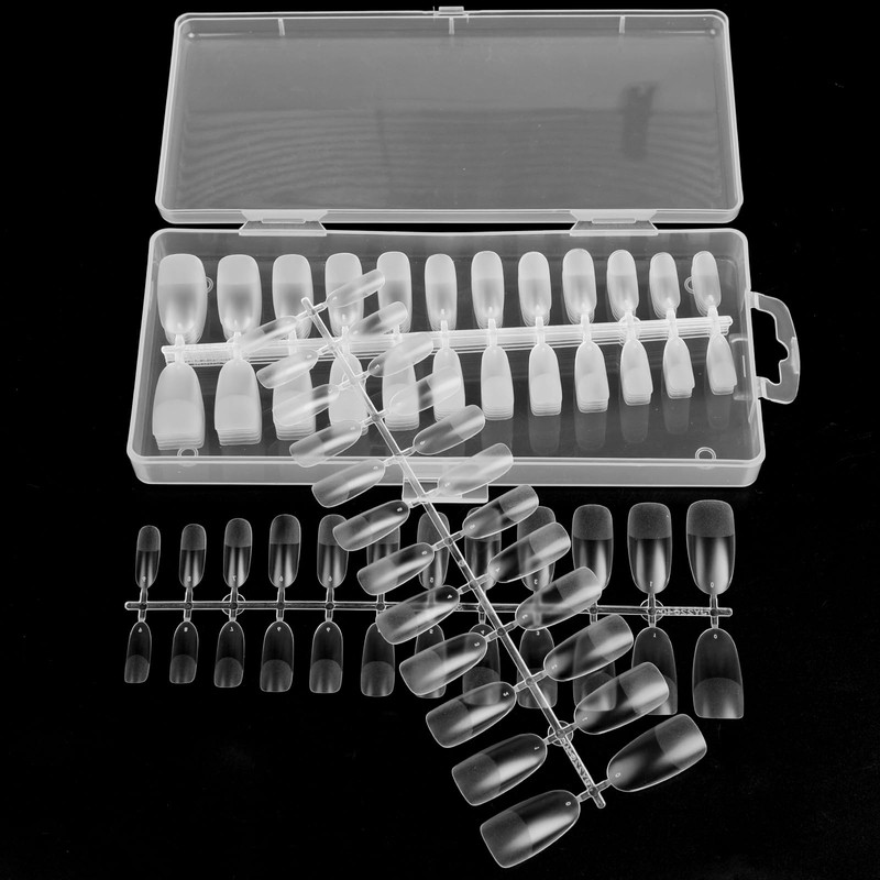 Fingooo Nail Tips, Ultra Thin, 240 Pieces, Long, Clear, Long