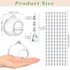 GlikCeil 56 Pcs 3.15'' Hanging Glass Tealight Holder Globe with
