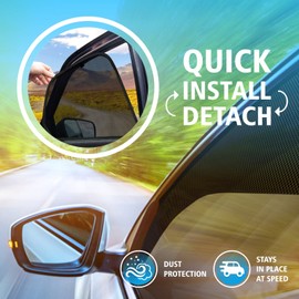 CLIM ART Magnetic Car Window Sunshade for Mitsubishi Outlander 2022-2025, Side Glass Covers Screen, Block Sun Rays Curtains, Window Shield Sun Shade for Baby in Cars, Camping Accessories - MS0140