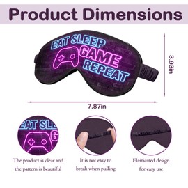 Sleep Mask for Kids Boys, Silk Eye Covers for Sleeping, Adjustable Strap & Light Blocking Design, Adult Children's Bedtime Blindfold for Travel and Home Use