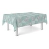 Martina Home Oilcloth Tablecloth SIL Aqua Green 140 Round