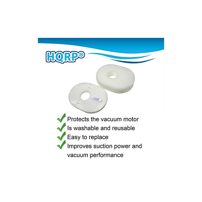 HQRP 2-pack Foam & Felt Filter Kit Compatible with Shark
